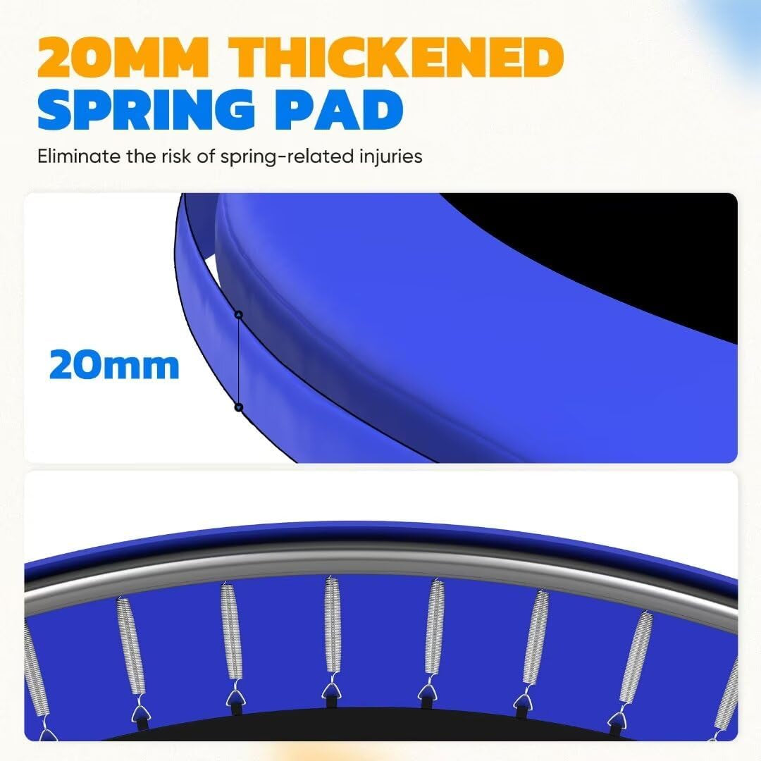 Ultimate 14FT Backyard Trampoline with Safety Enclosure – Perfect for Kids and Adults, 1200lbs Weight Capacity!
