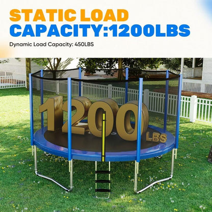 Ultimate 14FT Backyard Trampoline with Safety Enclosure – Perfect for Kids and Adults, 1200lbs Weight Capacity!