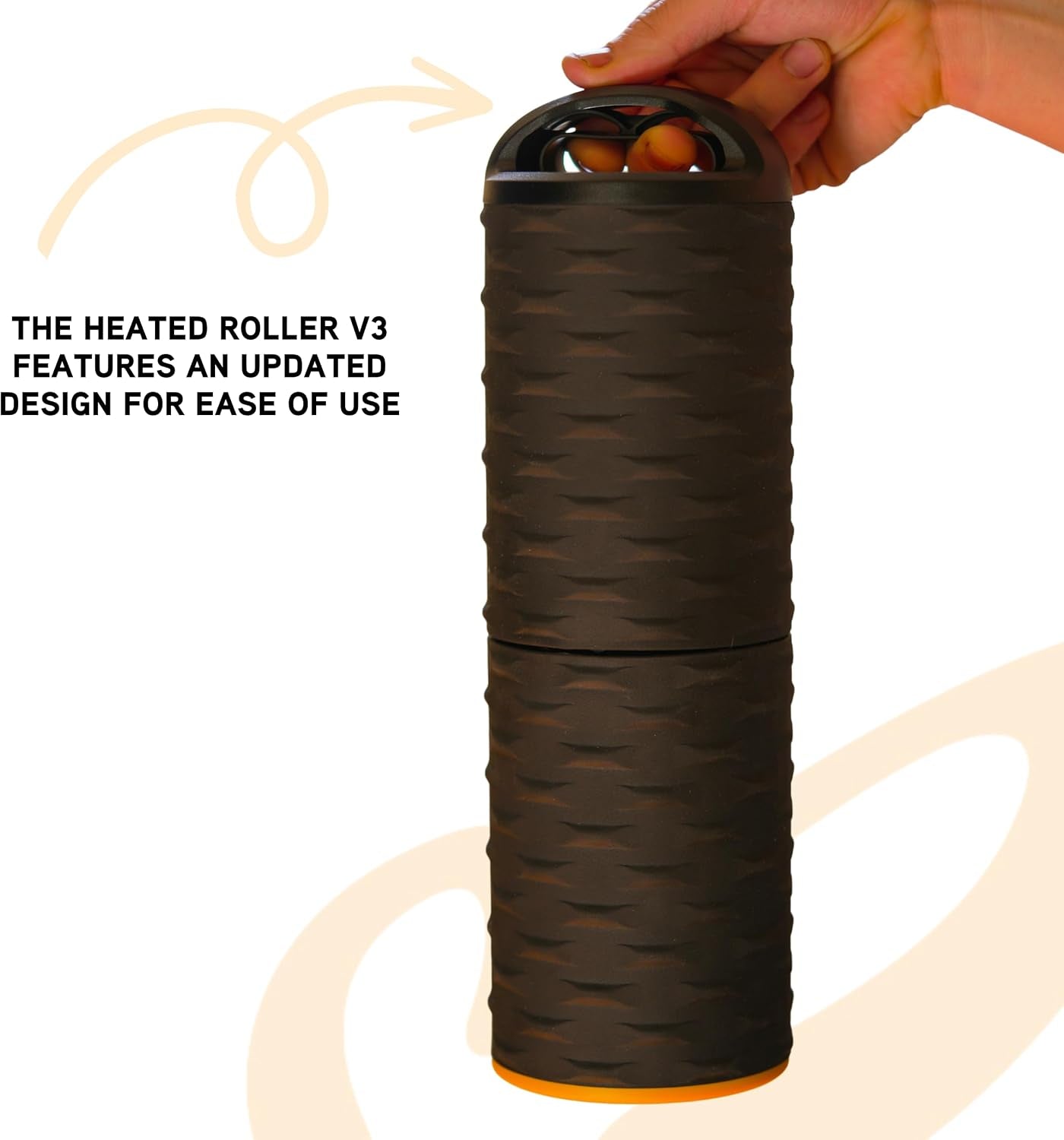 heat Roller V3, Heated Roller for Back & Neck Pain, Great Replacement for Your Traditional Foam Roller, Firm for Deep Tissue Massage, Physical Therapy, Exercise Recovery, Microwavable