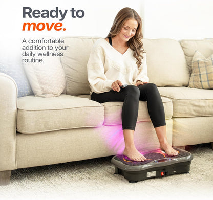 Powerfit Vibration Plate Exercise Machine - Full Body Vibration Platform for Weight Loss & Lymphatic Drainage