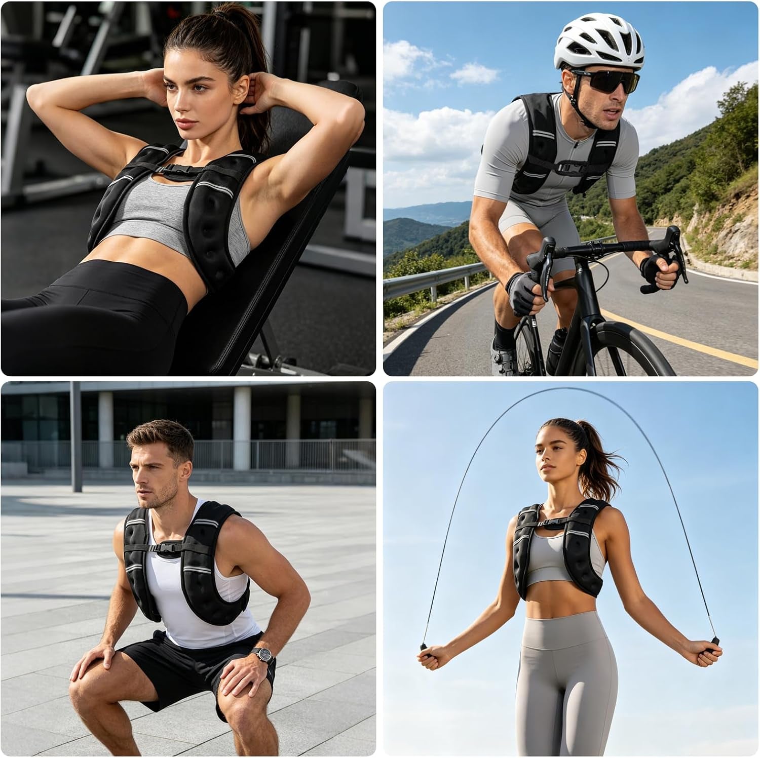 Elevate Your Fitness with the Versatile 8lb Weighted Vest - Perfect for Strength Training, Running, and More!
